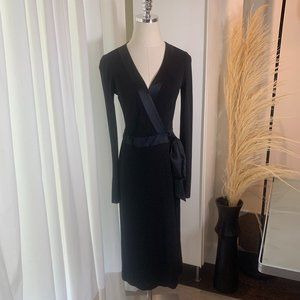 DVF Wrap Dress with Open Back - Sz 4
